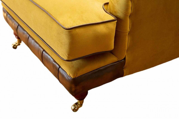 Armchair 1-seater sofas fabric living room textile luxury furniture single-seater Chesterfield