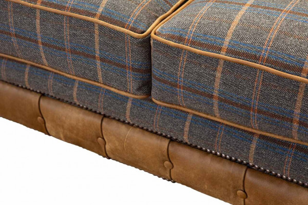 Chesterfield Sofa 2-Seater Design Couch Three-Seater Luxury Furniture Style Textile Sofas