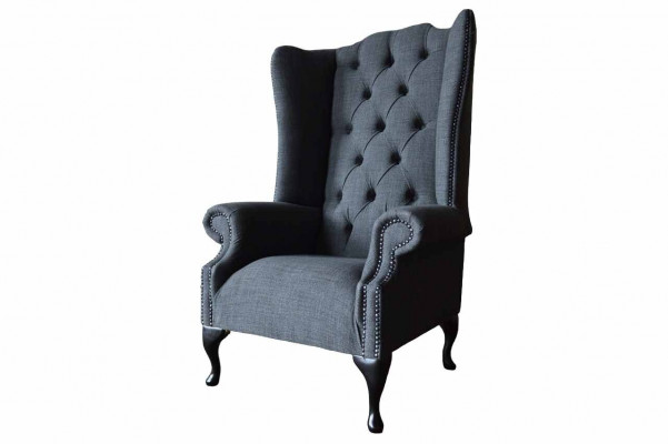 Armchair Single Seater Chesterfield Sofa Furniture Luxury Furniture Wing Chair New