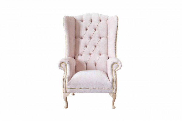 Wingback chair armchair TV single-seater sofa couch upholstery fabric relax new