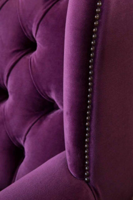 Chesterfield Design Armchair Upholstered Couch Wing Chair Single Seater