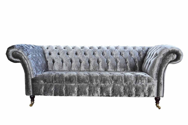 Design Chesterfield Sofa 3-Seater Couch Upholstered Sofas Living Room Large XXL