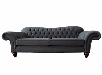 Chesterfield 3-seater textile design sofa couch upholstery couches luxury