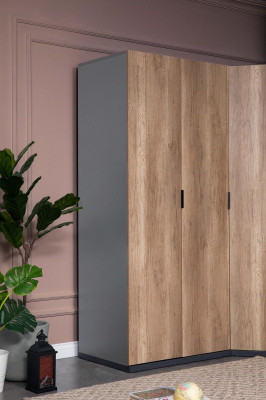 Wardrobe Youth Room Brown Cabinets Furniture Design New Bedroom
