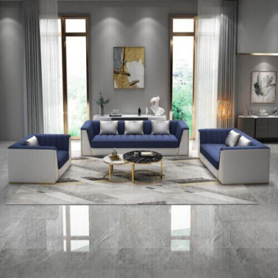 Sofa set Grey Couch Textile Medusa Fabric Sofa Couches Sofa Furniture 3-piece
