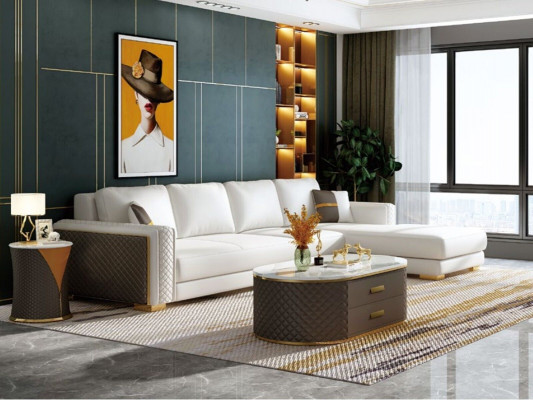 Corner sofa upholstery suite living landscape L shape decor designer sofa couch