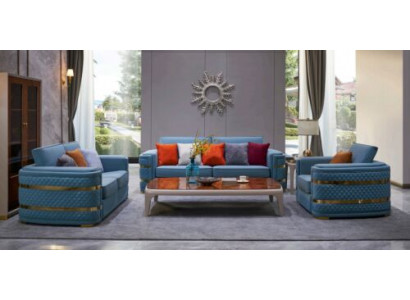 Classic sofa upholstery 3+2+1 seater couches leather seating suite living room