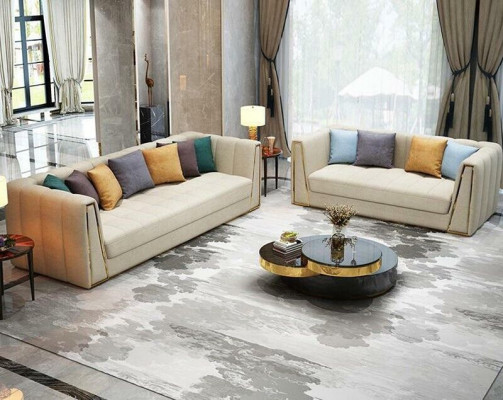 Designer sofa set leather sofa 3-2-1 seater decorative modern sofa