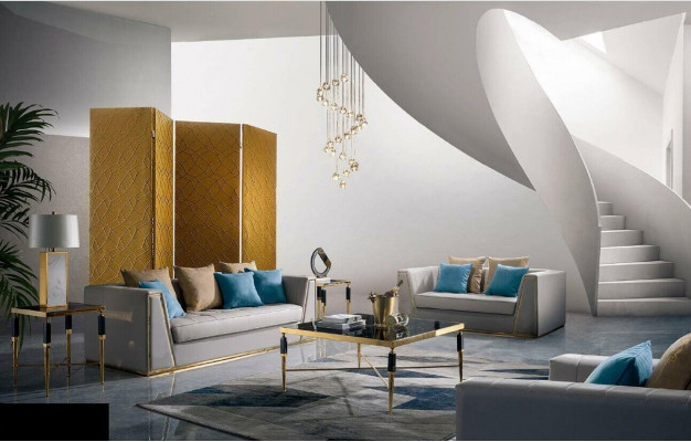 Three-seater 3-seater set design sofas upholstery couches leather three-seater luxury