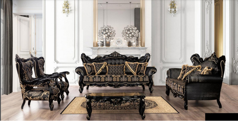 Luxury Suite Set 5-piece Sofa Suite 3+3+1+1 Seats Coffee Table Sofa Armchair Sofas