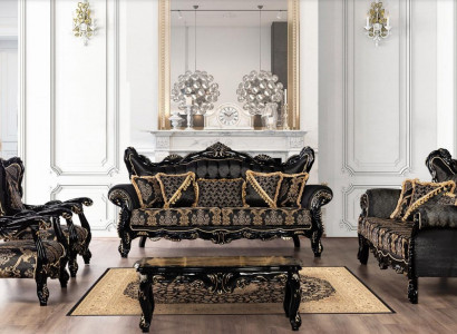 Luxury Suite Set 5-piece Sofa Suite 3+3+1+1 Seats Coffee Table Sofa Armchair Sofas