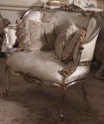 Single-seater Italian armchair couch upholstery design textile seat cushion couches