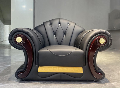 Luxury Armchair Chesterfield Single-Seater Couch Furniture Sofa 1-Seater
