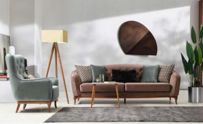 Suite Sofa Suite Luxury Sofa 4+1 Seat Group Living Room Fabric Design Furniture