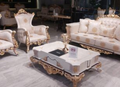 Luxury Chesterfield Set 3+3+1 Coffee Table Baroque Rococo Upholstery Suites