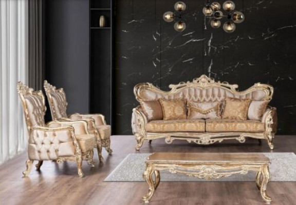 Luxury Set Suite Sofa Suite 3+1+1 Seater Sofa Armchair Sofas Relax Living Room