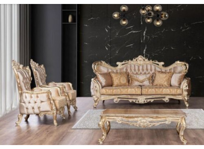 Luxury Set Suite Sofa Suite 3+1+1 Seater Sofa Armchair Sofas Relax Living Room