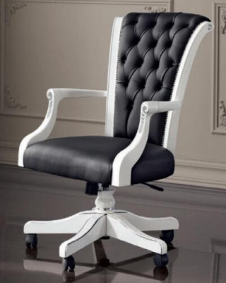 Office chair wood executive chair Chesterfield Italian furniture swivel chair armchair chair