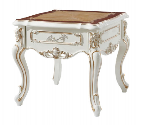 Side table white luxury design elegant living room classic
