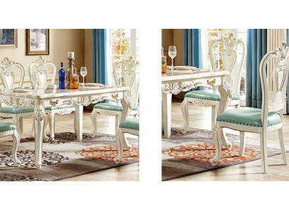 Chair dining room armchair chairs wood beige single-seater baroque armchair