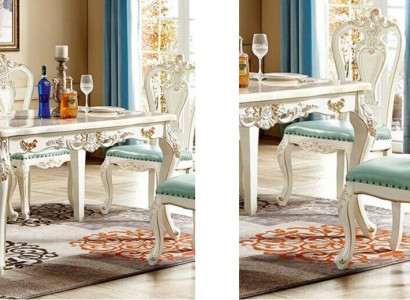 Chair dining room armchair chairs wood beige single-seater baroque armchair
