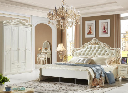 Wardrobe White Closet Wood Bedroom Design Classic Furniture
