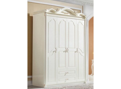 Classic wardrobe closet white cabinets bedroom wood new