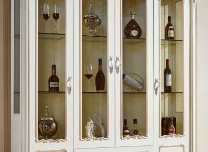 Display cabinets vitrines wood luxury living room furniture cabinet baroque
