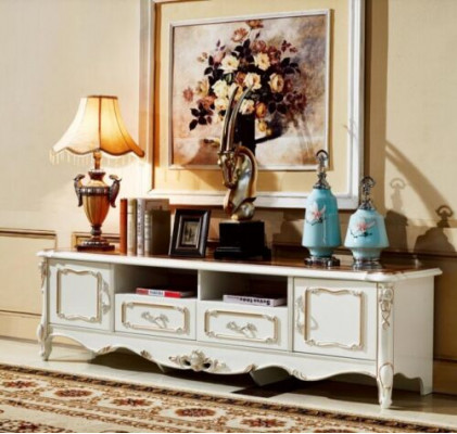 RTV stand sideboard dresser living room dressers wood baroque rococo