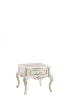 Side table white classic wood design beautiful living room luxury elegant