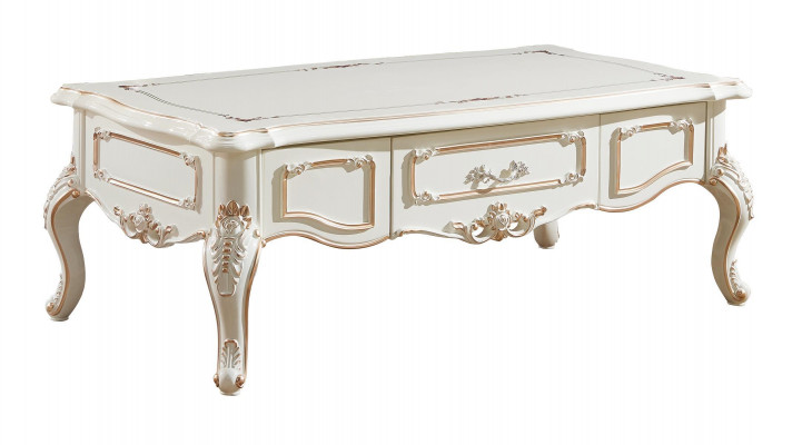 Coffee table white tables living room elegant classic design furniture