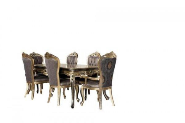 Classic dining table baroque tables dining tables wooden table 208x108 cm