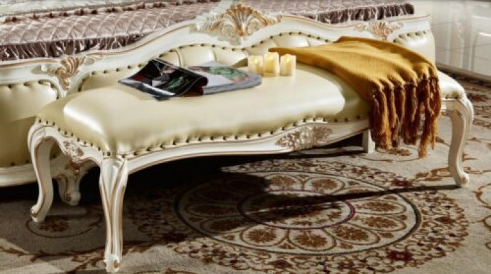 Footstool Bench Bedroom Benches Upholstered Sofa Furniture Baroque