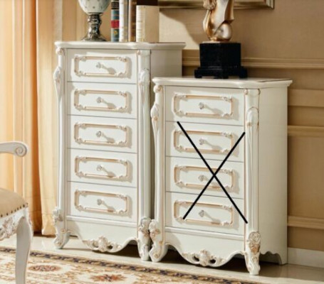Chest of drawers dresser wooden tall cabinet sideboard
