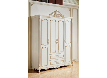 White Wardrobe Elegant Bedroom Design Classic Furniture Luxury