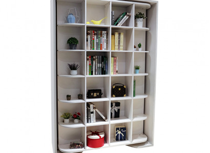 Bed, books, cupboard, shelf, guest bed, cabinets, wall cupboard, wall cabinet, beds
