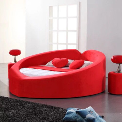 Designer heart-shaped bed honeymoon bed luxury bed frame bed brothel