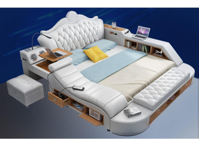 Chesterfield Double Luxury Design Bed Upholstered Beds 180x200 Multifunction