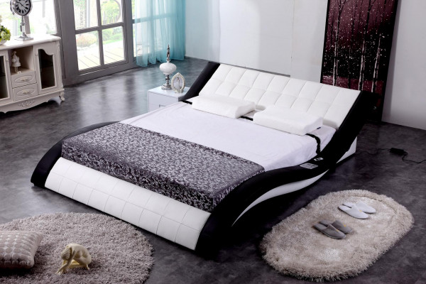 Bed Design, Beds, Digital USB, Luxury Bedroom Furniture, Leather Double