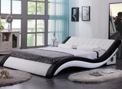 Bed Design Digital USB Beds Luxury Bedroom Furniture Leather Double