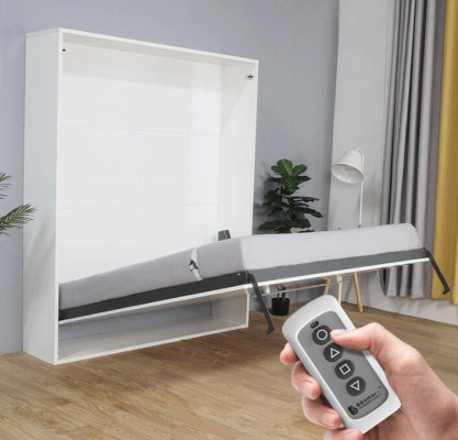 Electric Murphy Bed Wall Bed Remote Control Cabinets Beds Wardrobe New