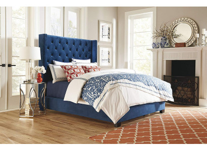 Chesterfield bedroom double beds design leather luxury bed hotel