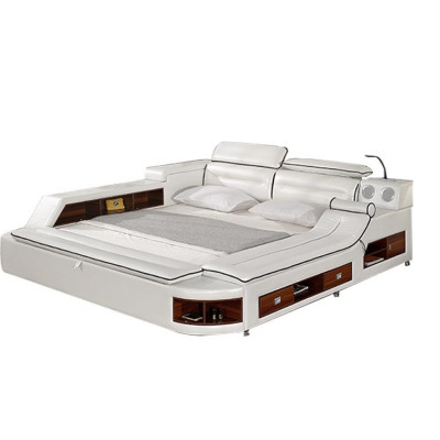 Multifunctional bed double beds hotel XXL big upholstered beds USB sound