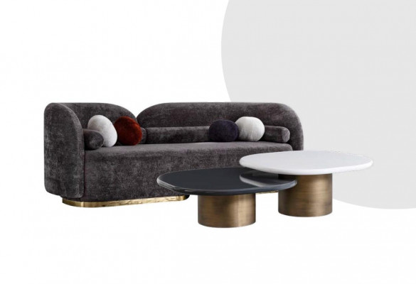 Comfortable Sofa Three-Seater for the Living Room Modern Style New Model