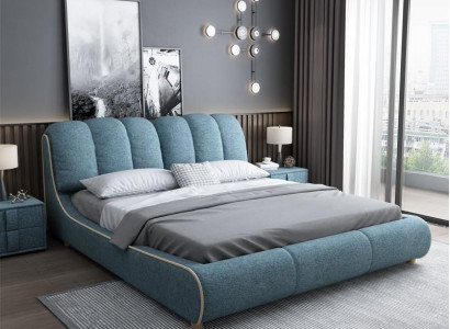 Double bed, bedroom, hotel, marital, luxury bed, 2x nightstand, 3-piece set, new beds