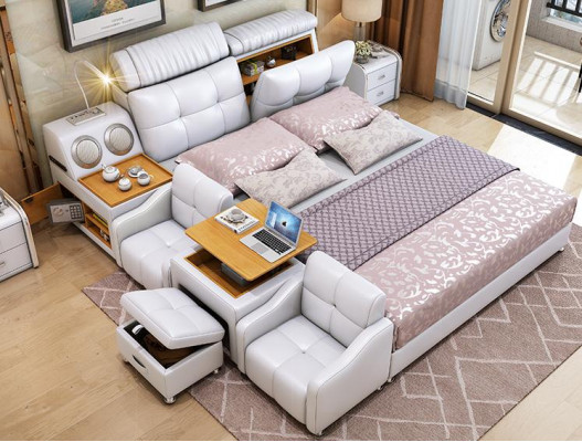 Bed frame beds 180x200cm hotel multifunction bed double beds