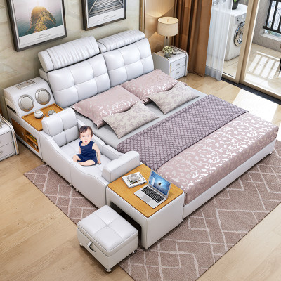 Bed frame beds 180x200cm hotel multifunction bed double beds