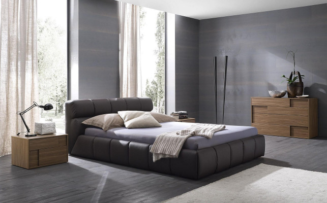 Beds Sleeping Room Leather 180x200cm New Bed Upholstered Design Luxury