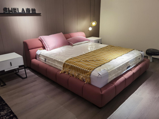 Beds Sleeping Room Leather 180x200cm New Bed Upholstered Design Luxury
