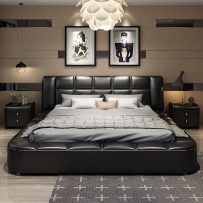 Luxury Upholstered Bed Designer Bed Fabric Beds Double Bed Bed Marriage Bed Design